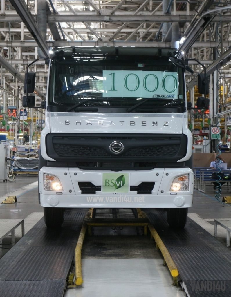 Daimler India rolls out its 1000th BSVI-compliant BharatBenz Heavy Duty Truck (HDT) despite lockdown